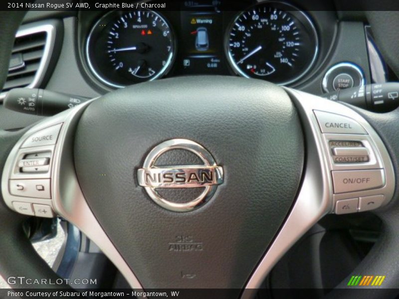 Graphite Blue / Charcoal 2014 Nissan Rogue SV AWD