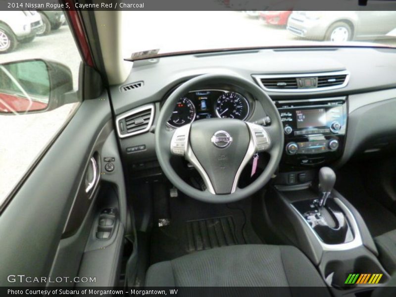 Cayenne Red / Charcoal 2014 Nissan Rogue S