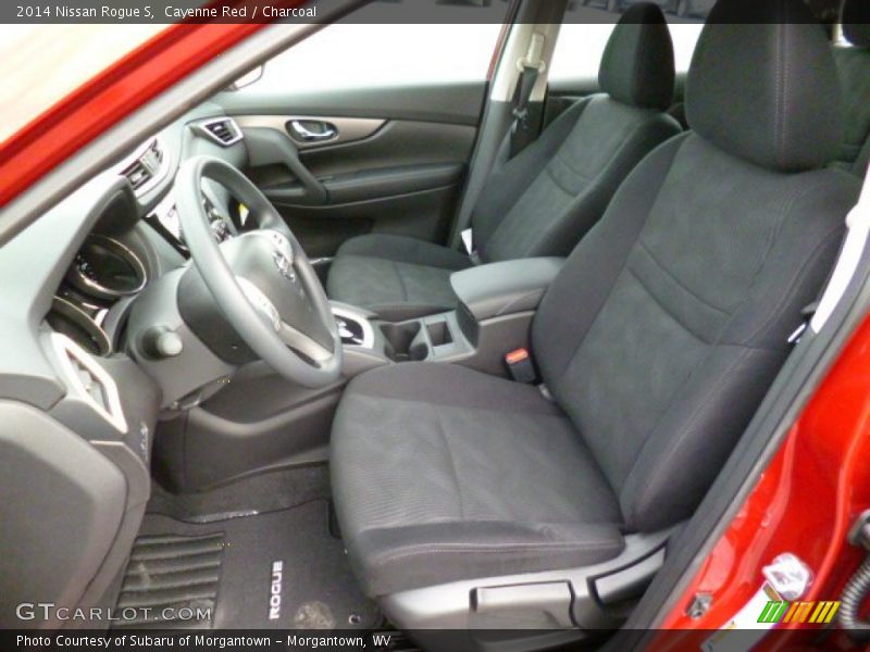 Cayenne Red / Charcoal 2014 Nissan Rogue S