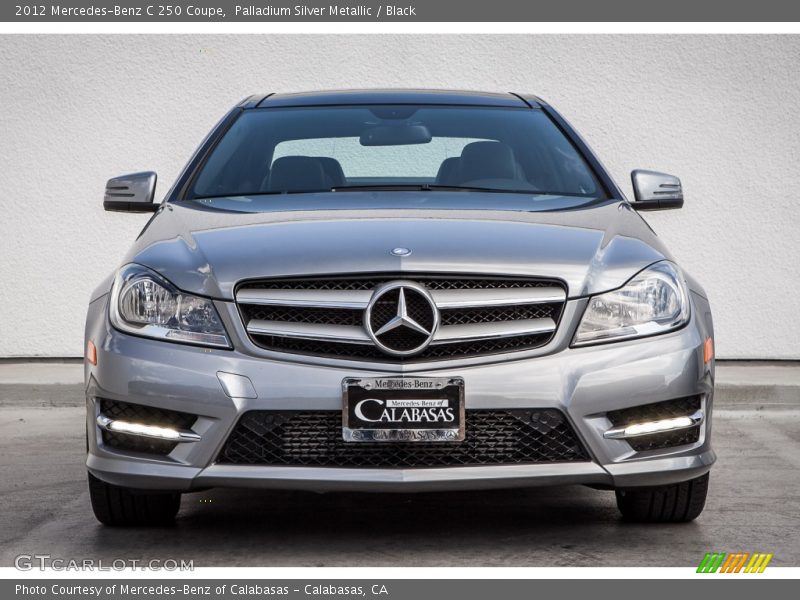 Palladium Silver Metallic / Black 2012 Mercedes-Benz C 250 Coupe