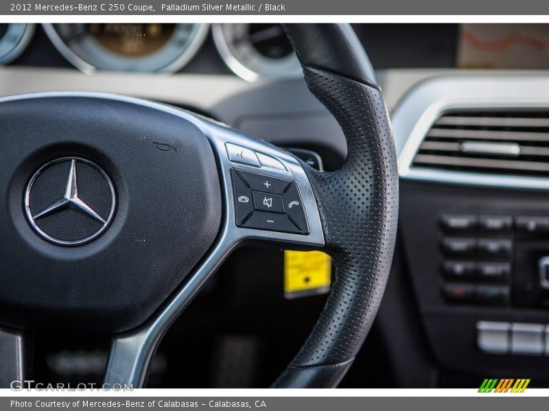Palladium Silver Metallic / Black 2012 Mercedes-Benz C 250 Coupe