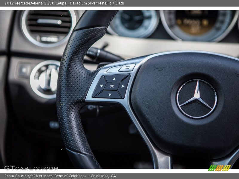 Palladium Silver Metallic / Black 2012 Mercedes-Benz C 250 Coupe