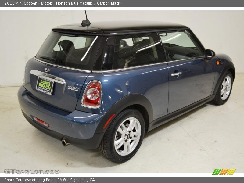 Horizon Blue Metallic / Carbon Black 2011 Mini Cooper Hardtop