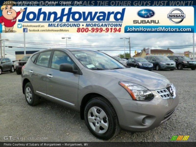 Platinum Graphite / Black 2014 Nissan Rogue Select S