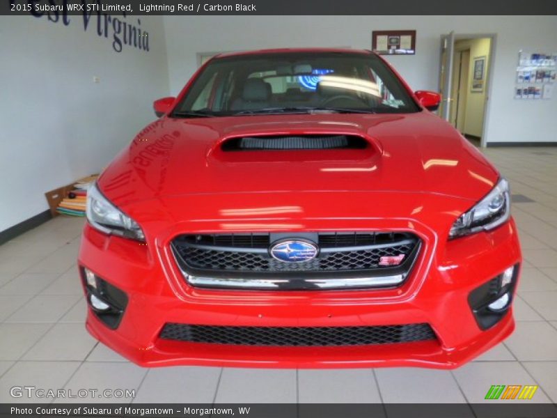 Lightning Red / Carbon Black 2015 Subaru WRX STI Limited