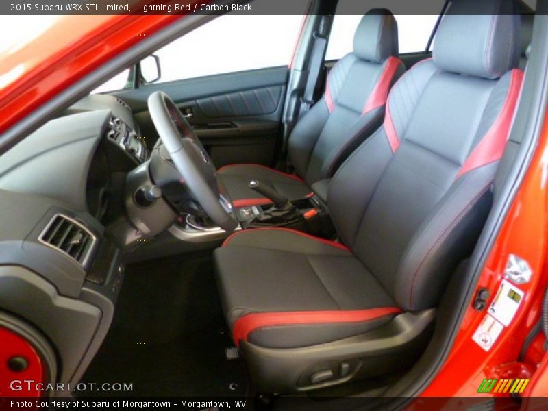 Front Seat of 2015 WRX STI Limited