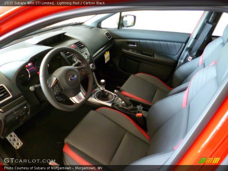 2015 WRX STI Limited Carbon Black Interior