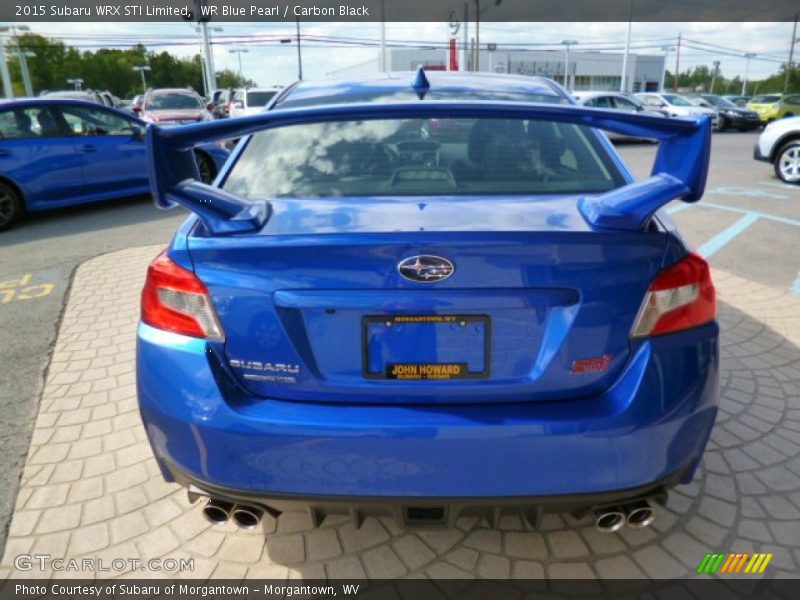 WR Blue Pearl / Carbon Black 2015 Subaru WRX STI Limited