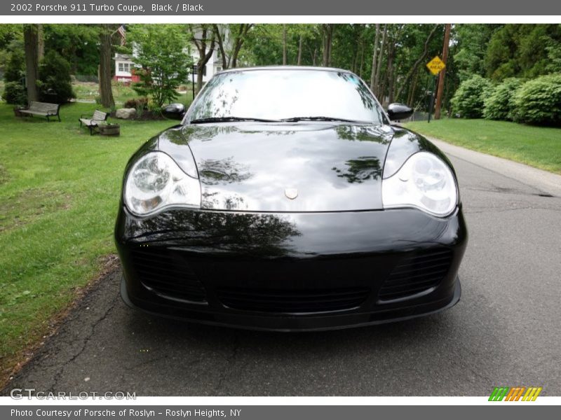 Black / Black 2002 Porsche 911 Turbo Coupe