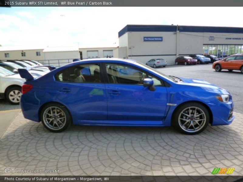 WR Blue Pearl / Carbon Black 2015 Subaru WRX STI Limited