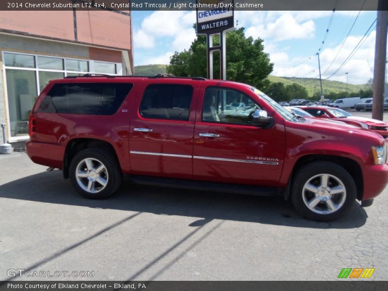 Crystal Red Tintcoat / Light Cashmere/Dark Cashmere 2014 Chevrolet Suburban LTZ 4x4