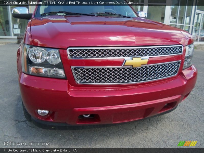Crystal Red Tintcoat / Light Cashmere/Dark Cashmere 2014 Chevrolet Suburban LTZ 4x4