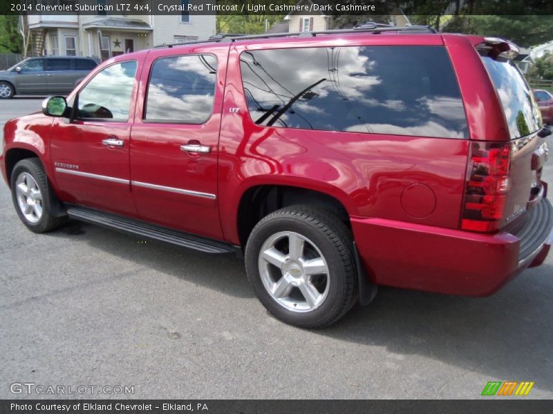 Crystal Red Tintcoat / Light Cashmere/Dark Cashmere 2014 Chevrolet Suburban LTZ 4x4