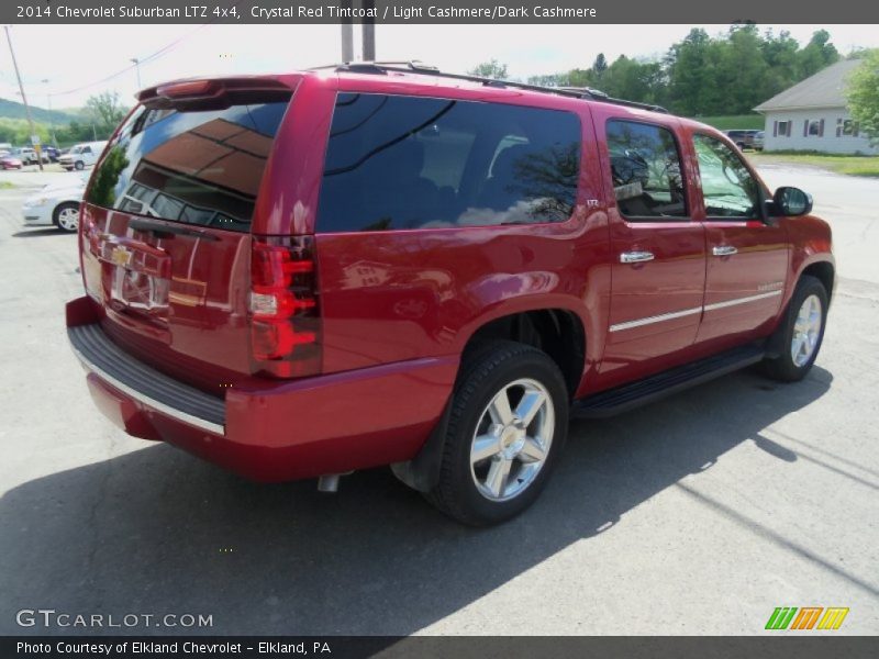 Crystal Red Tintcoat / Light Cashmere/Dark Cashmere 2014 Chevrolet Suburban LTZ 4x4