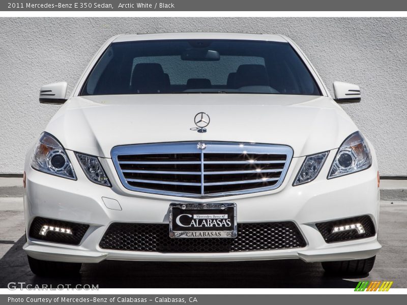 Arctic White / Black 2011 Mercedes-Benz E 350 Sedan