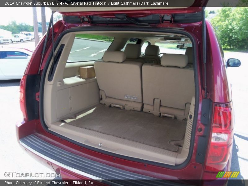 Crystal Red Tintcoat / Light Cashmere/Dark Cashmere 2014 Chevrolet Suburban LTZ 4x4