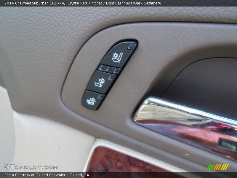 Crystal Red Tintcoat / Light Cashmere/Dark Cashmere 2014 Chevrolet Suburban LTZ 4x4