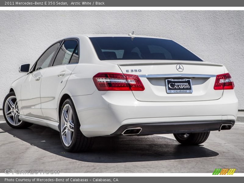 Arctic White / Black 2011 Mercedes-Benz E 350 Sedan