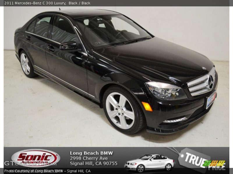 Black / Black 2011 Mercedes-Benz C 300 Luxury
