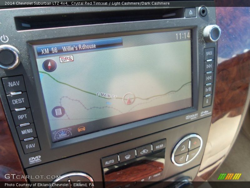 Crystal Red Tintcoat / Light Cashmere/Dark Cashmere 2014 Chevrolet Suburban LTZ 4x4