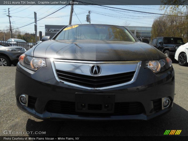 Graphite Luster Pearl / Ebony 2011 Acura TSX Sedan