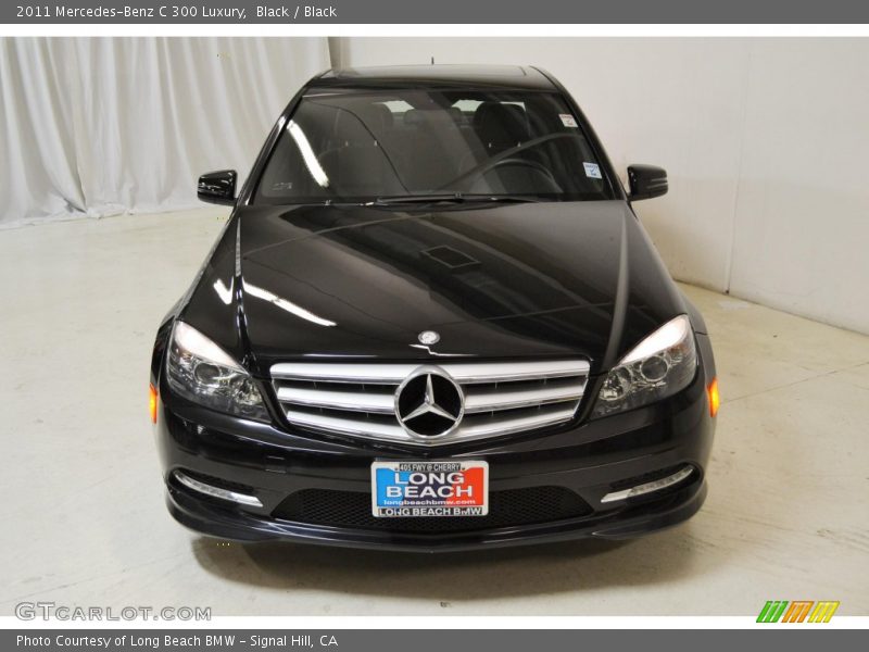 Black / Black 2011 Mercedes-Benz C 300 Luxury