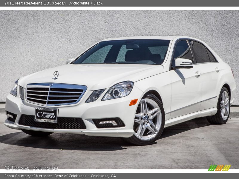 Arctic White / Black 2011 Mercedes-Benz E 350 Sedan