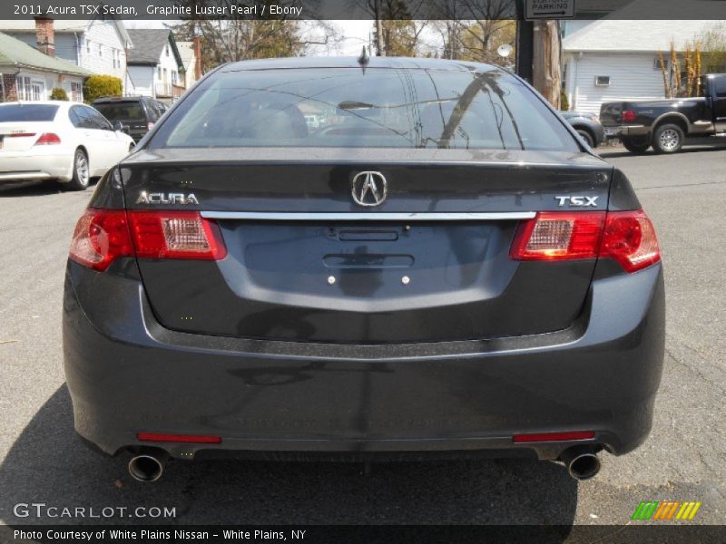 Graphite Luster Pearl / Ebony 2011 Acura TSX Sedan