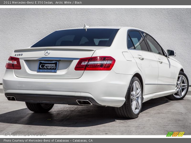 Arctic White / Black 2011 Mercedes-Benz E 350 Sedan