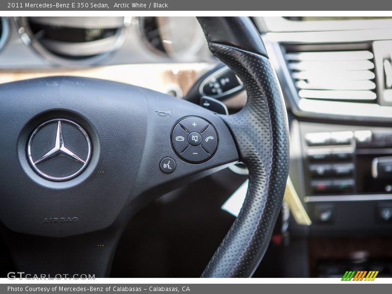 Arctic White / Black 2011 Mercedes-Benz E 350 Sedan