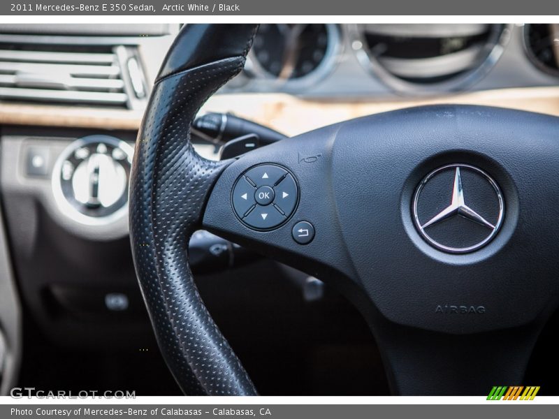 Arctic White / Black 2011 Mercedes-Benz E 350 Sedan