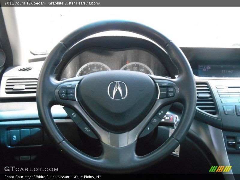 Graphite Luster Pearl / Ebony 2011 Acura TSX Sedan
