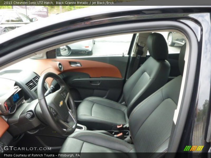  2013 Sonic LTZ Hatch Jet Black/Brick Interior