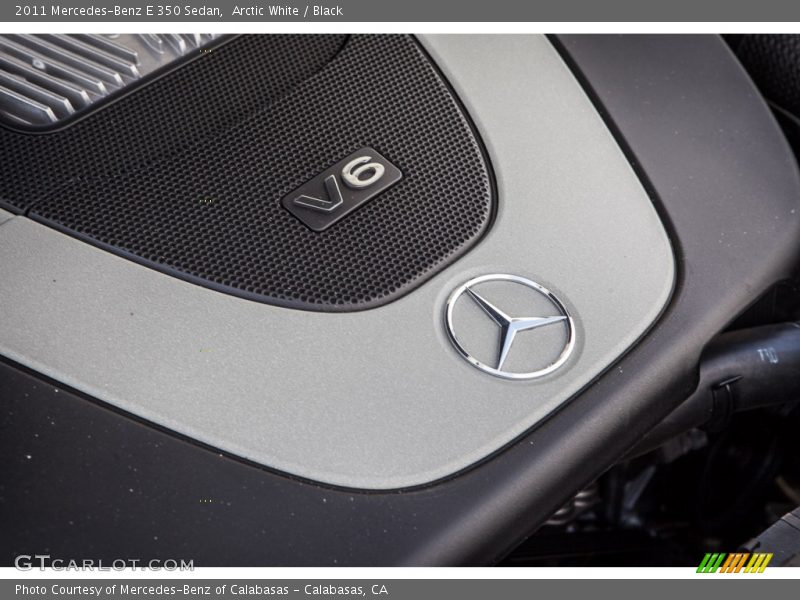 Arctic White / Black 2011 Mercedes-Benz E 350 Sedan