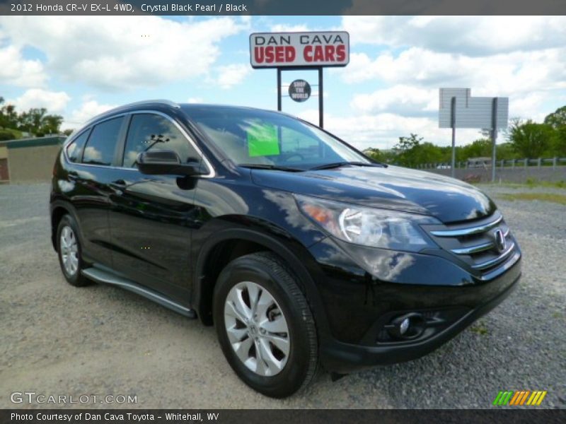 Crystal Black Pearl / Black 2012 Honda CR-V EX-L 4WD