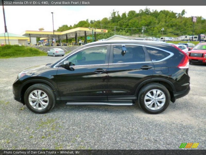 Crystal Black Pearl / Black 2012 Honda CR-V EX-L 4WD
