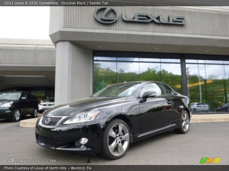 Obsidian Black / Saddle Tan 2011 Lexus IS 250C Convertible
