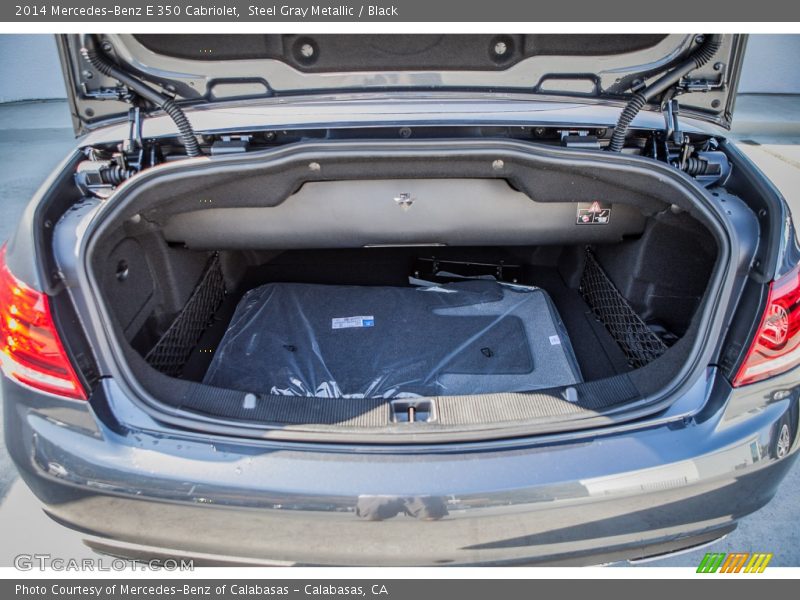 Steel Gray Metallic / Black 2014 Mercedes-Benz E 350 Cabriolet