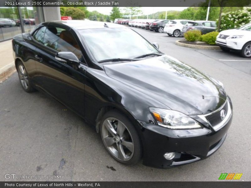 Obsidian Black / Saddle Tan 2011 Lexus IS 250C Convertible