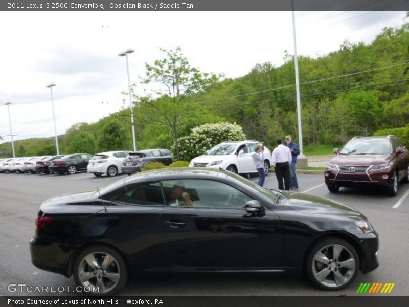 Obsidian Black / Saddle Tan 2011 Lexus IS 250C Convertible