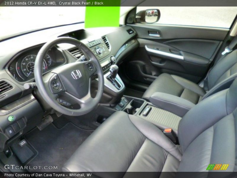 Crystal Black Pearl / Black 2012 Honda CR-V EX-L 4WD