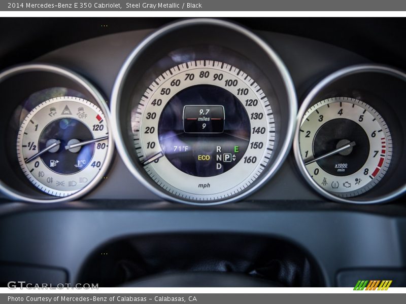 Steel Gray Metallic / Black 2014 Mercedes-Benz E 350 Cabriolet