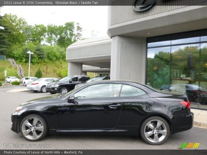 Obsidian Black / Saddle Tan 2011 Lexus IS 250C Convertible