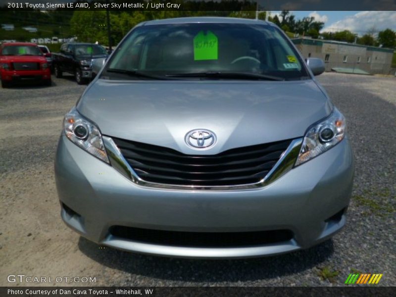Silver Sky Metallic / Light Gray 2011 Toyota Sienna LE AWD