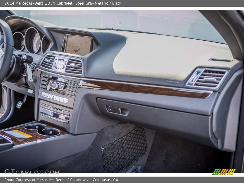 Steel Gray Metallic / Black 2014 Mercedes-Benz E 350 Cabriolet