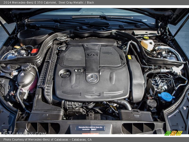 Steel Gray Metallic / Black 2014 Mercedes-Benz E 350 Cabriolet