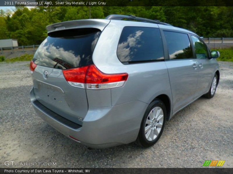 Silver Sky Metallic / Light Gray 2011 Toyota Sienna LE AWD