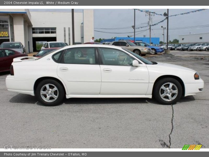 White / Medium Gray 2004 Chevrolet Impala LS