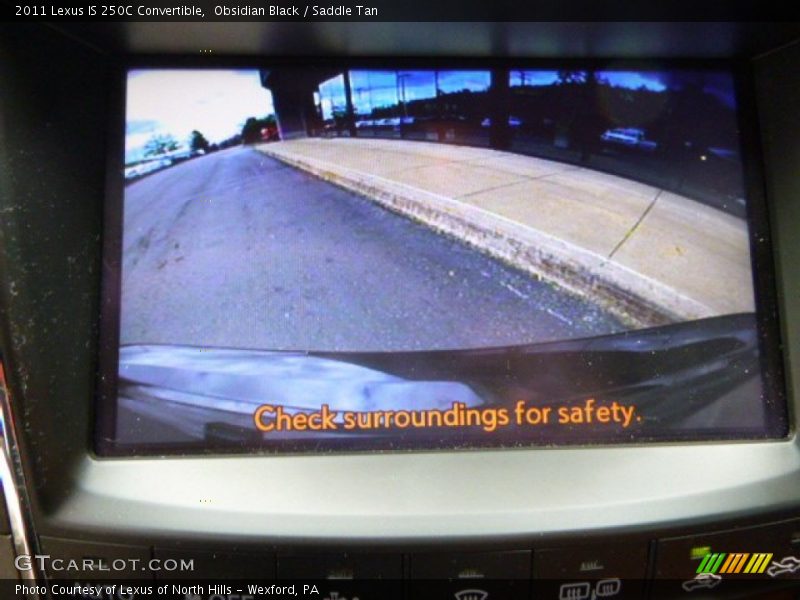 Obsidian Black / Saddle Tan 2011 Lexus IS 250C Convertible