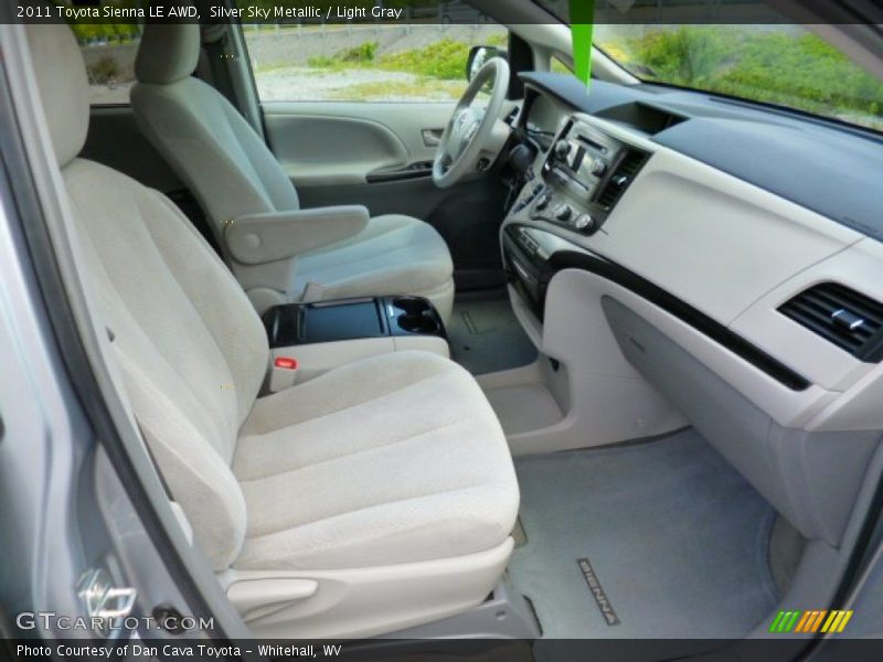 Silver Sky Metallic / Light Gray 2011 Toyota Sienna LE AWD